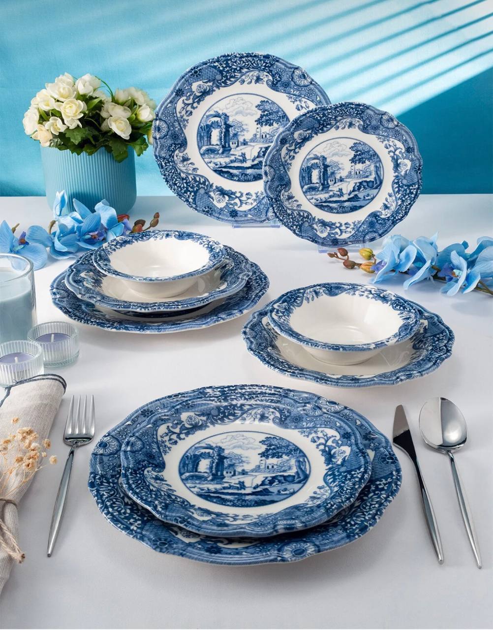 سرویس غذاخوری چینی 224پارچه6نفر ترکیه