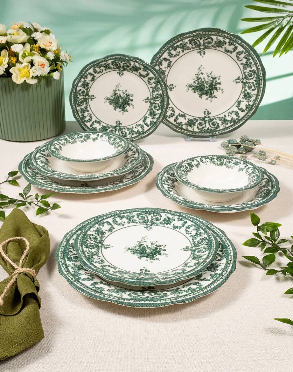 سرویس غذاخوری چینی 224پارچه6نفر ترکیه