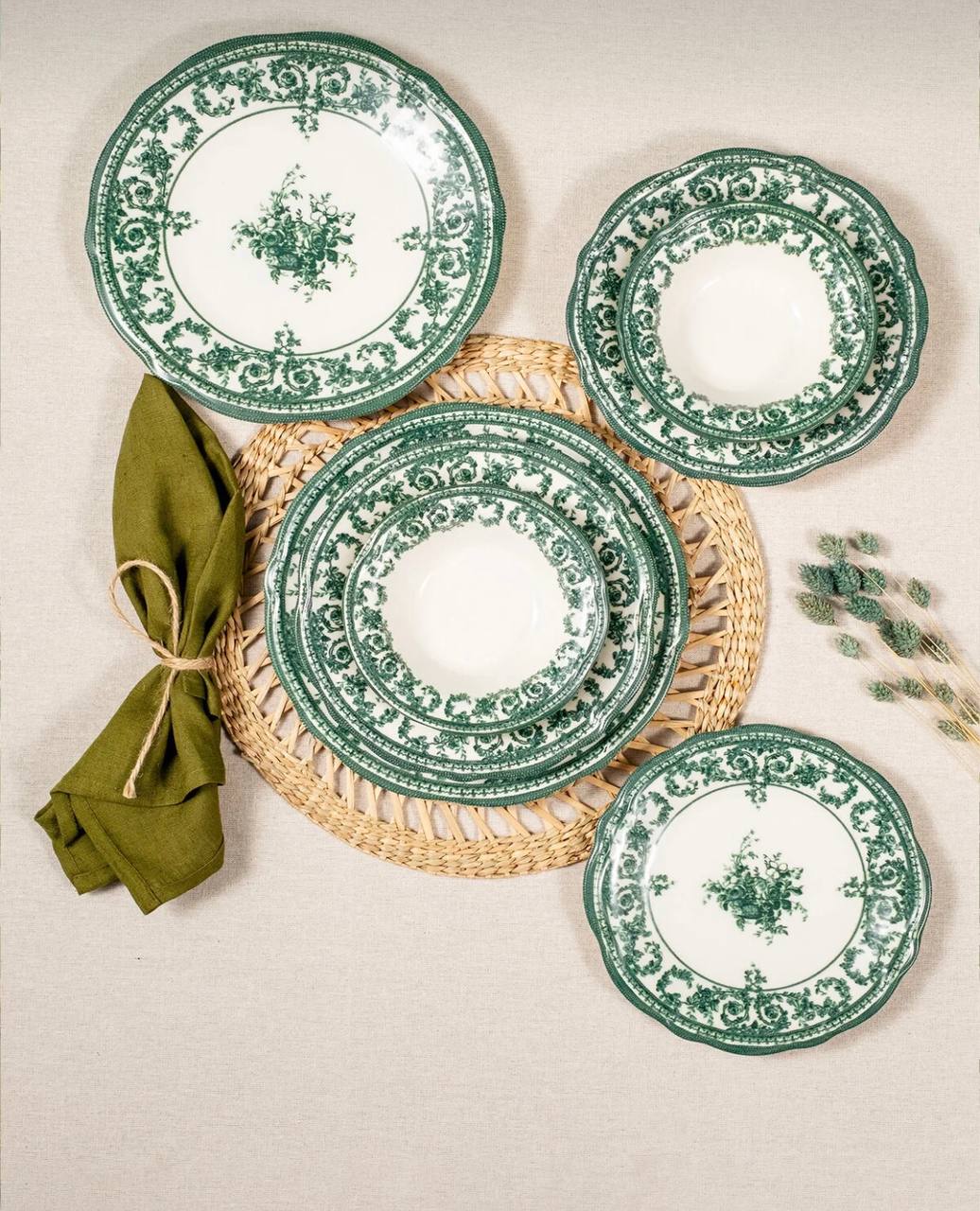 سرویس غذاخوری چینی 224پارچه6نفر ترکیه