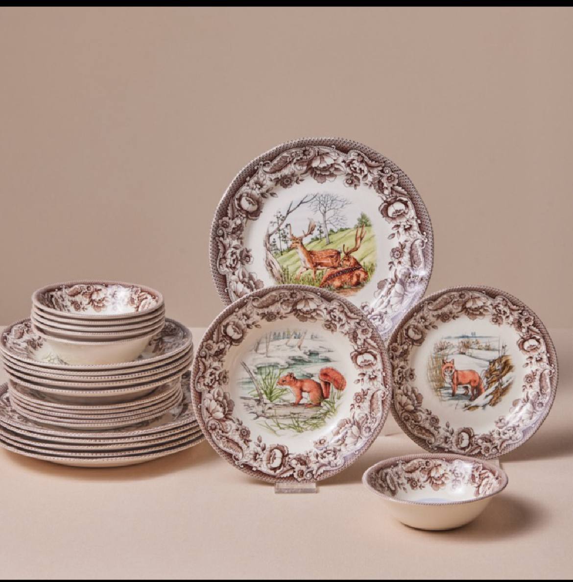 سرویس غذاخوری چینی 6نفر 24پارچه کاراجا ترکیه