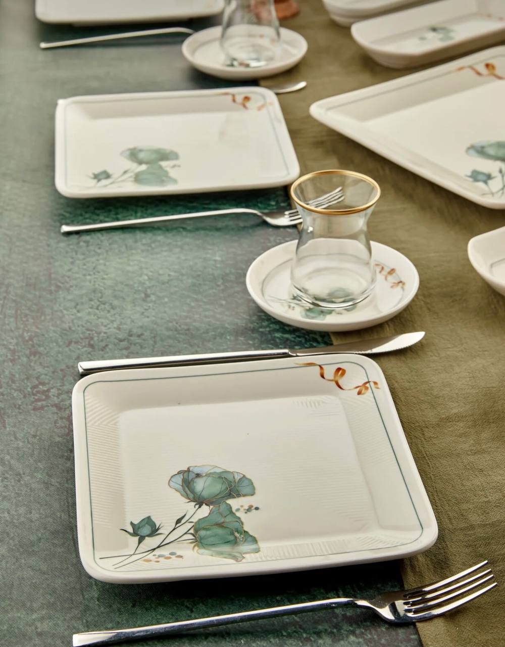 سرویس صبحانه خوری چینی 6نفر 21پارچه ترکیه