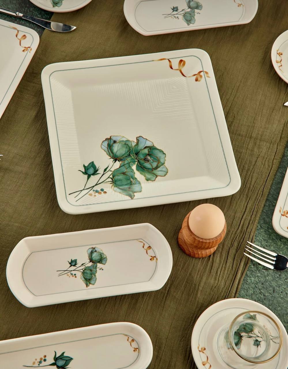 سرویس صبحانه خوری چینی 6نفر 21پارچه ترکیه