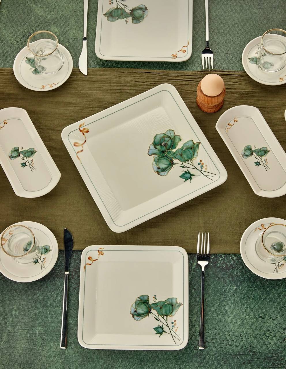 سرویس صبحانه خوری چینی 6نفر 21پارچه ترکیه