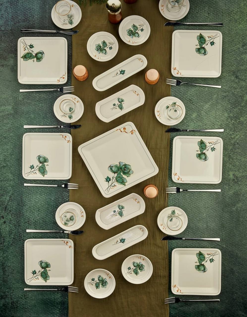 سرویس صبحانه خوری چینی 6نفر 21پارچه ترکیه