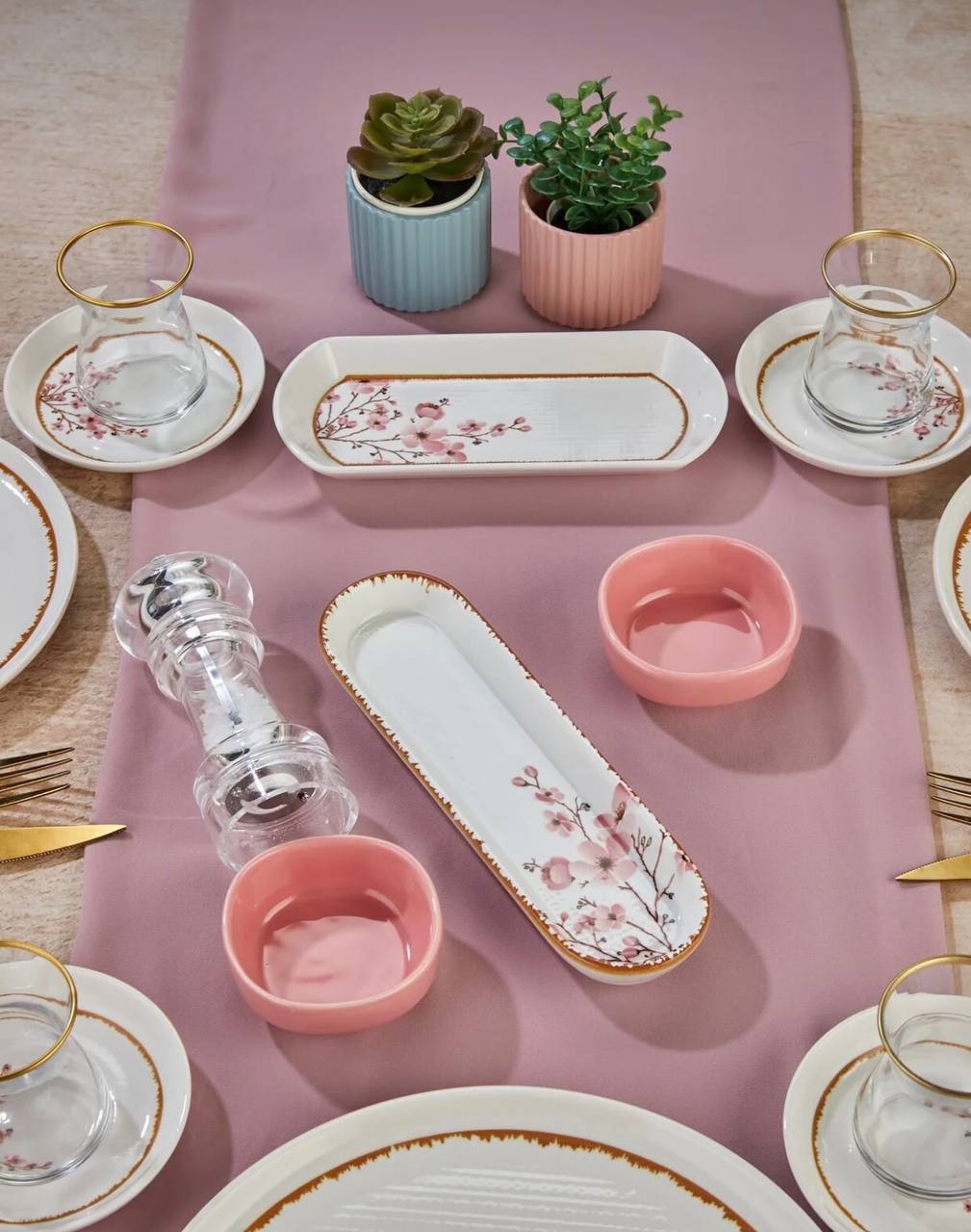 سرویس صبحانه خوری چینی 6نفر 21پارچه ترکیه