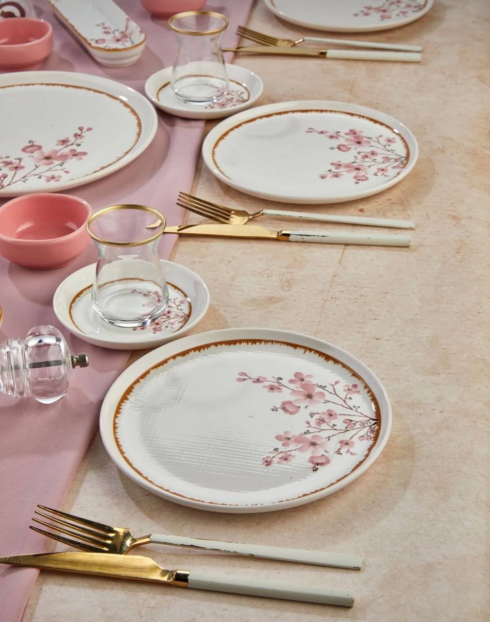 سرویس صبحانه خوری چینی 6نفر 21پارچه ترکیه