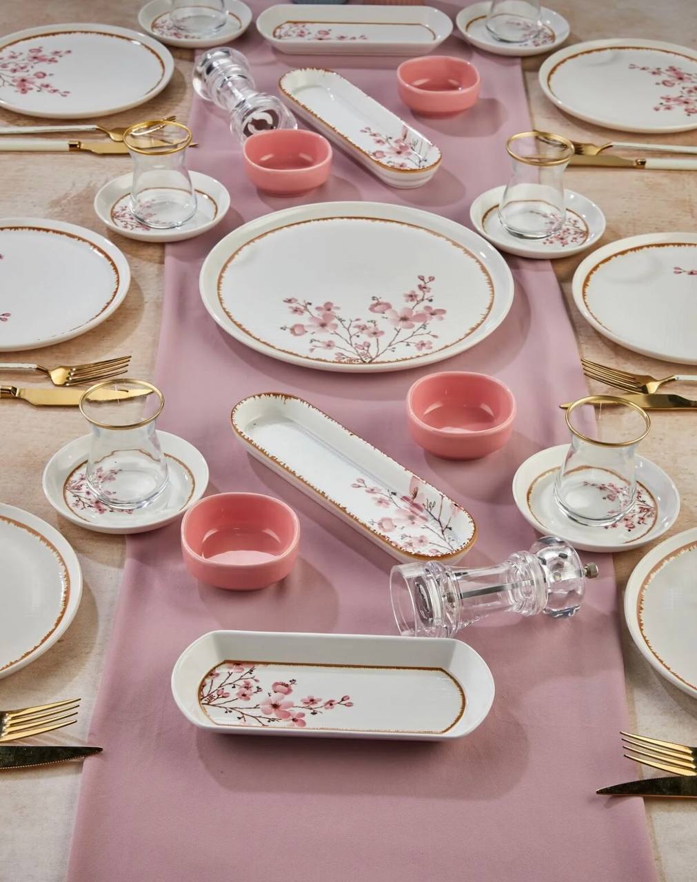 سرویس صبحانه خوری چینی 6نفر 21پارچه ترکیه