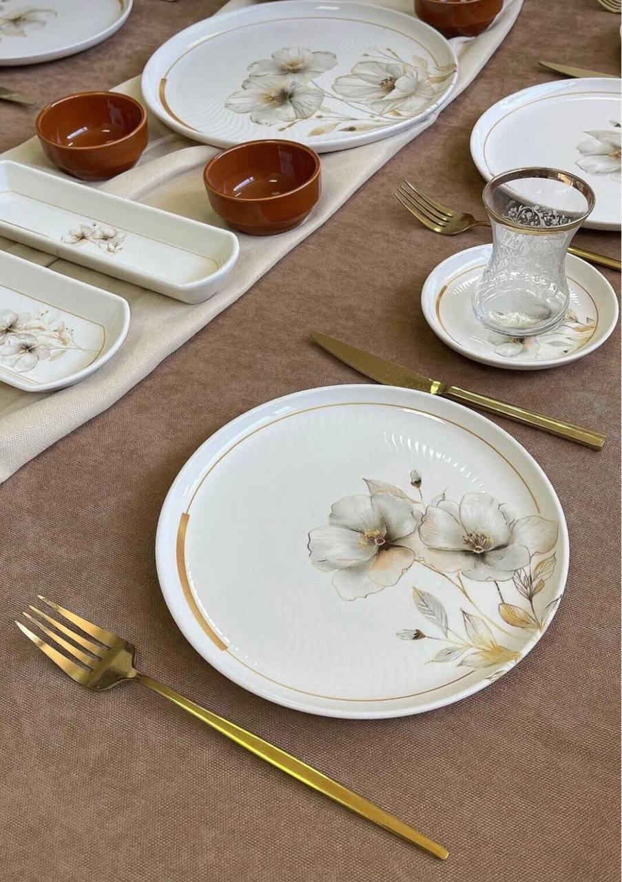 سرویس صبحانه خوری چینی 6نفر 21پارچه ترکیه