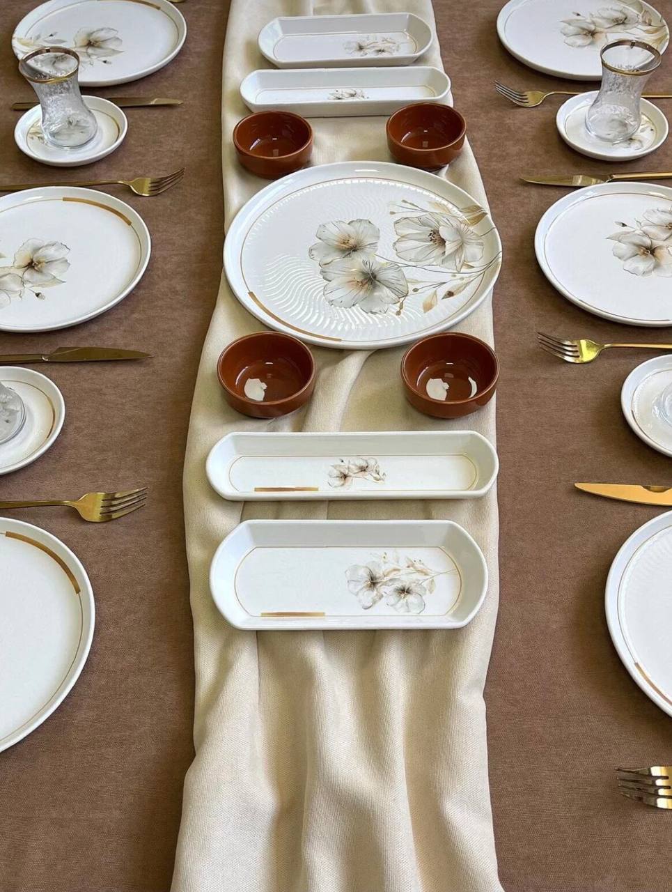 سرویس صبحانه خوری چینی 6نفر 21پارچه ترکیه