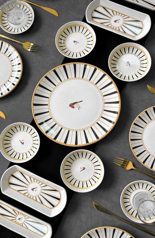 سرویس صبحانه خوری چینی 6نفر 21پارچه ترکیه