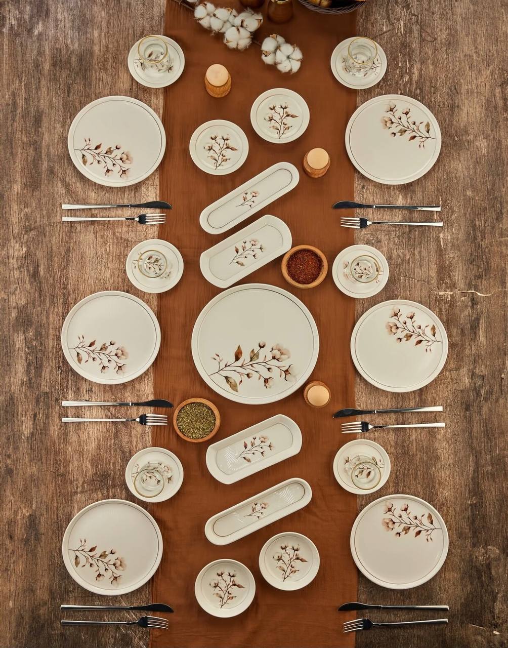 سرویس صبحانه خوری چینی 6نفر 21پارچه ترکیه