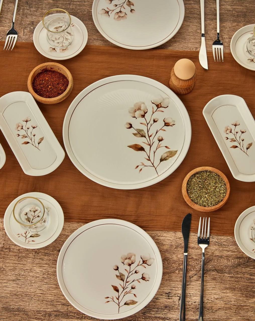 سرویس صبحانه خوری چینی 6نفر 21پارچه ترکیه