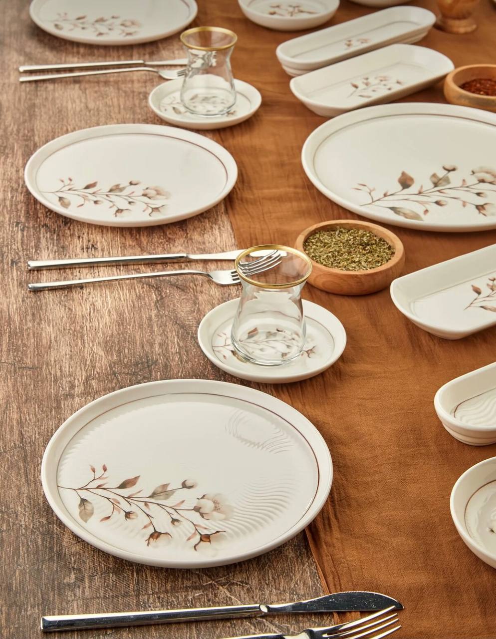 سرویس صبحانه خوری چینی 6نفر 21پارچه ترکیه