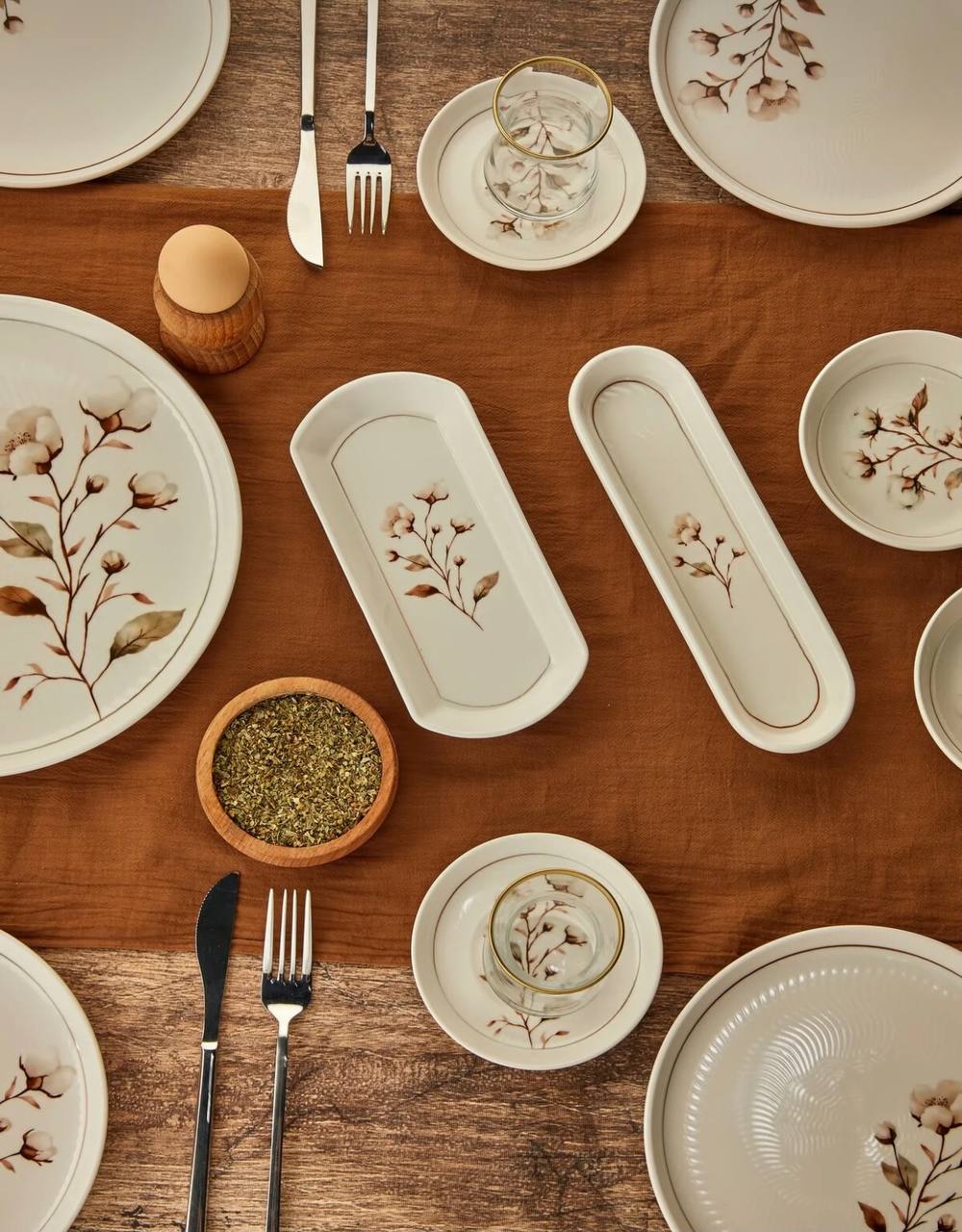 سرویس صبحانه خوری چینی 6نفر 21پارچه ترکیه