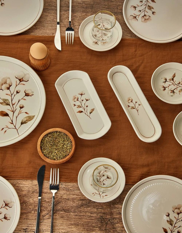 سرویس صبحانه خوری چینی 6نفر 21پارچه ترکیه