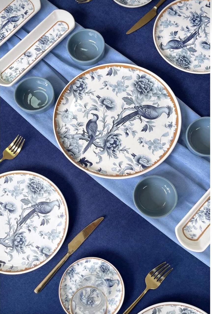 سرویس صبحانه خوری چینی 6نفر 21پارچه ترکیه