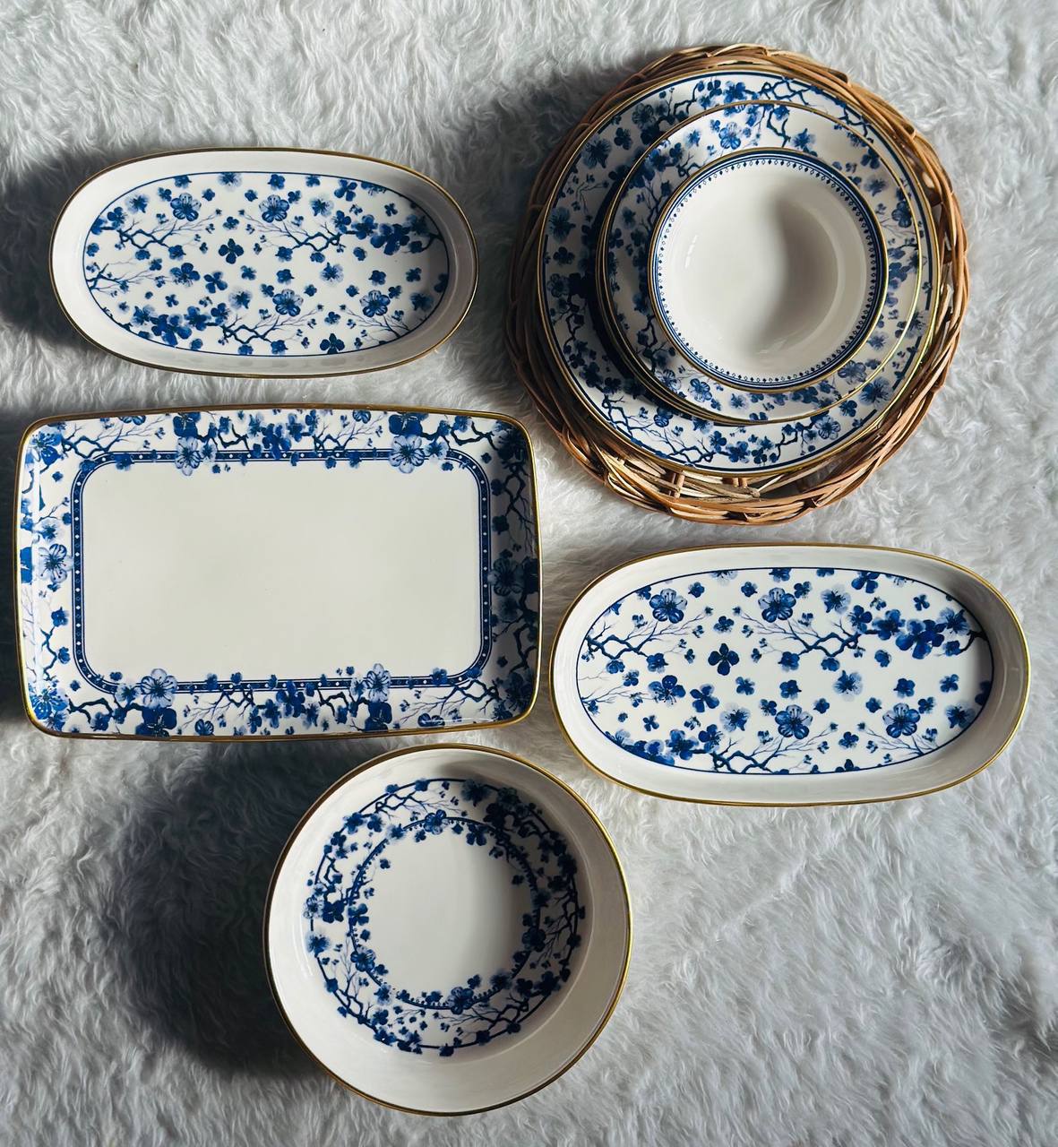 سرویس غذاخوری چینی28پارچه6نفر شاهین ترکیه