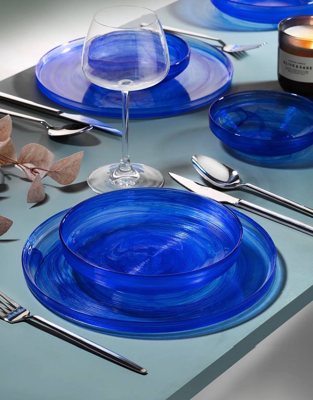 سرویس غذاخوری بلوری6نفر18پارچه فسرا ترکیه