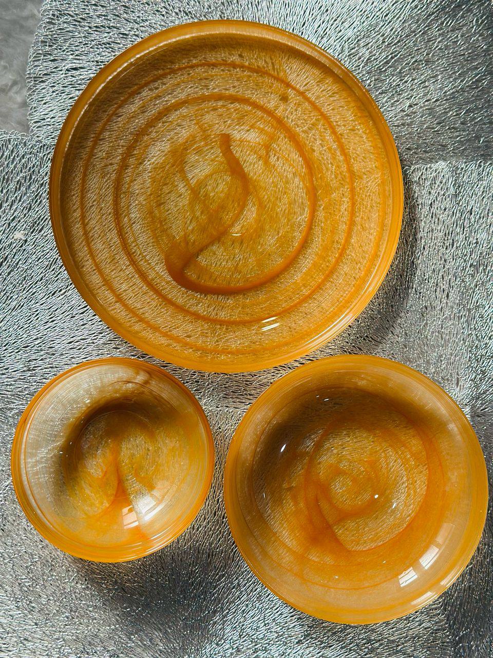 سرویس غذاخوری بلوری6نفر18پارچه فسرا ترکیه