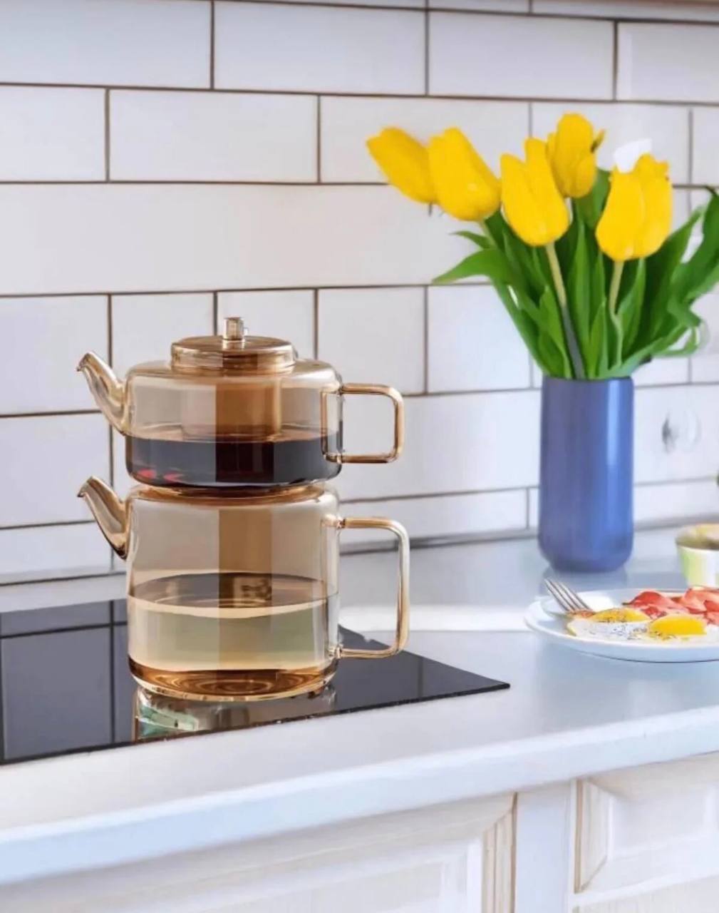 کتری قوری پیرکس کاراجا ترکیه