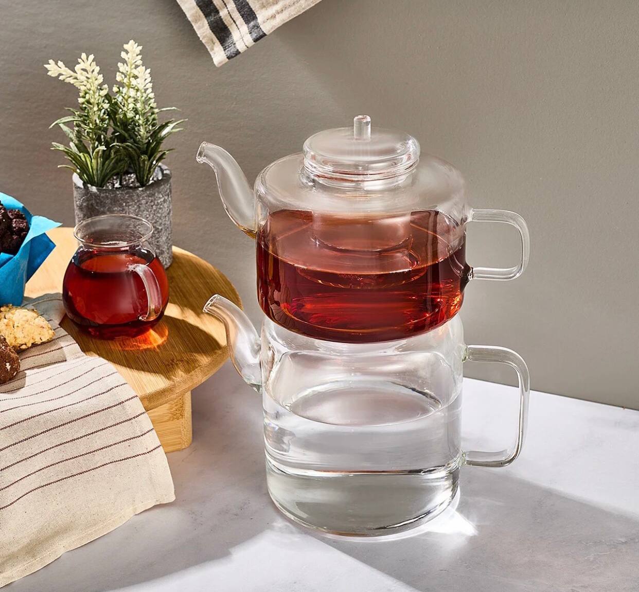 کتری قوری پیرکس کاراجا ترکیه