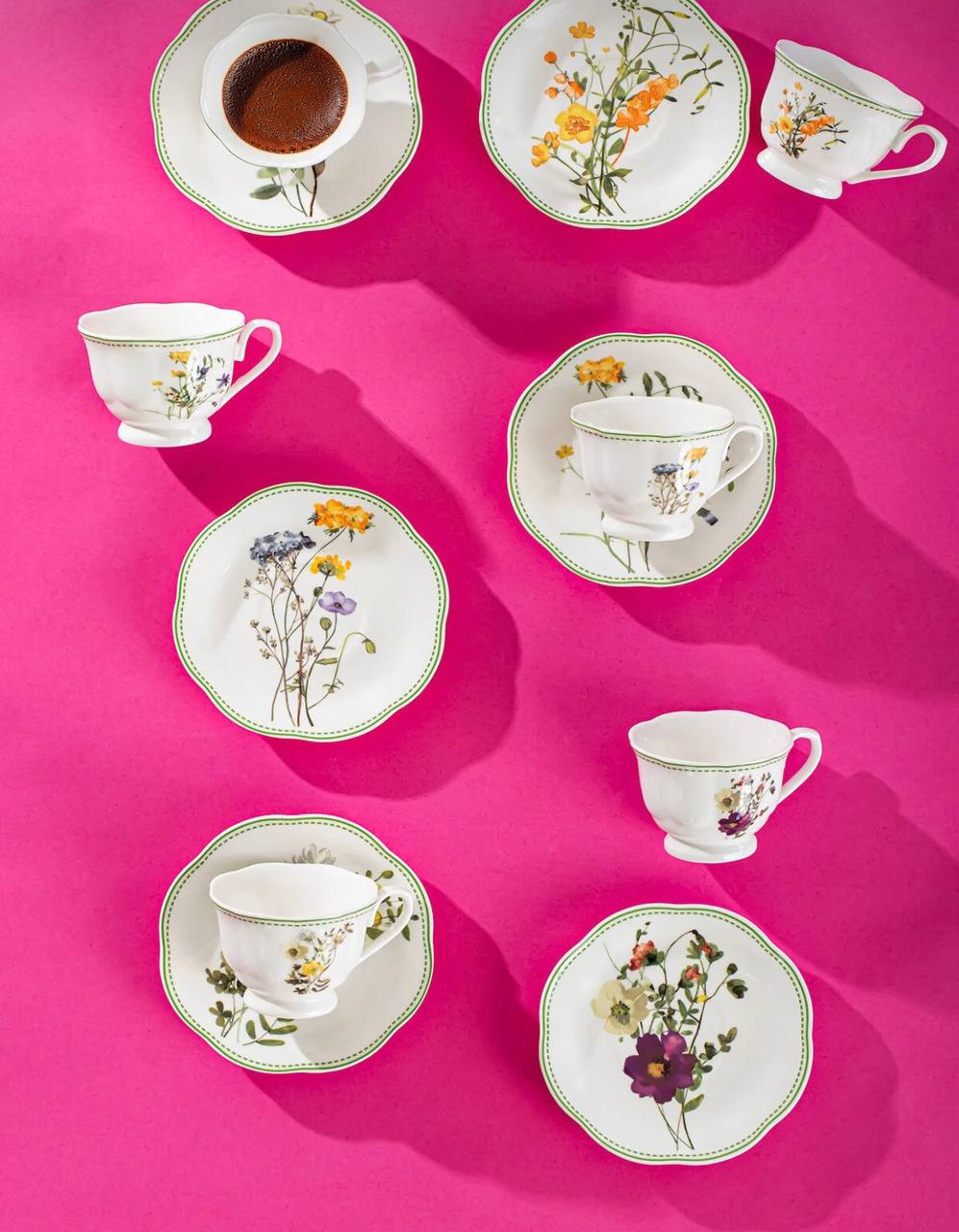 سرویس قهوه خوری چینی 12پارچه6نفر ترکیه