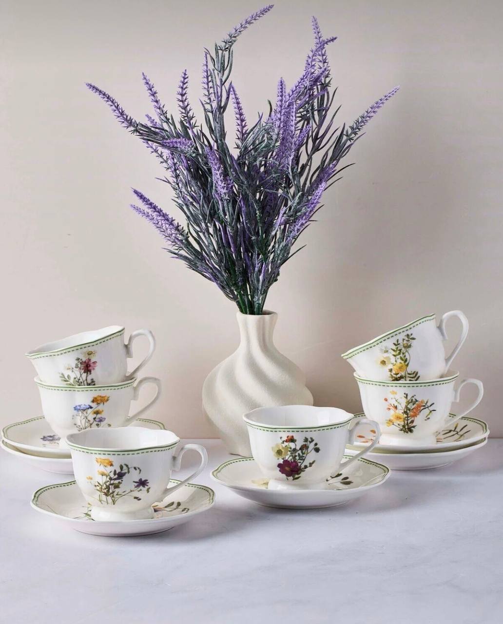 سرویس قهوه خوری چینی 12پارچه6نفر ترکیه