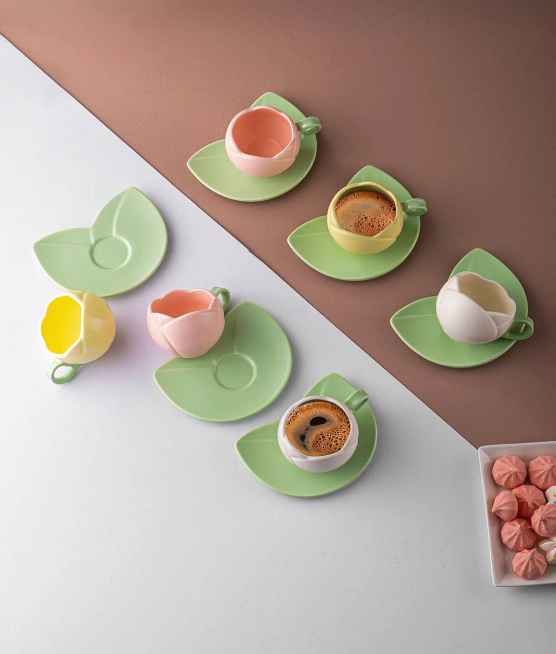 سرویس قهوه خوری چینی 12پارچه6نفر ترکیه