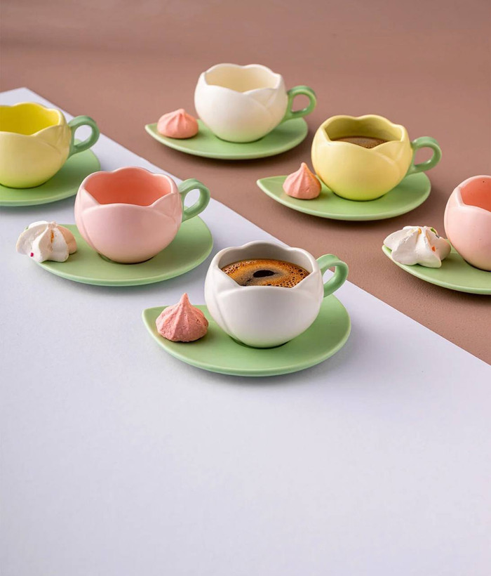 سرویس قهوه خوری چینی 12پارچه6نفر ترکیه